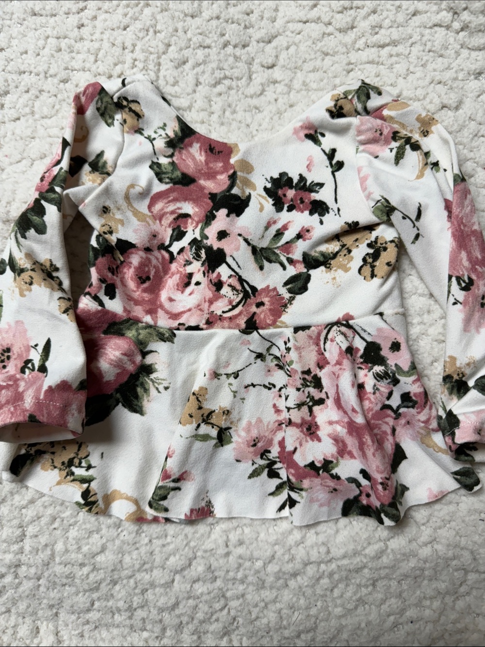 Peplum Floral Top